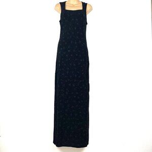 City Triangles VTG 90s Y2K Black Sparkly Maxi Dress Fairy Whimsigoth Sz S /‎ M